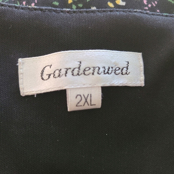 Floral Dress by Gardenwed / Size 2X / Dark Colors - Picture 7 of 7